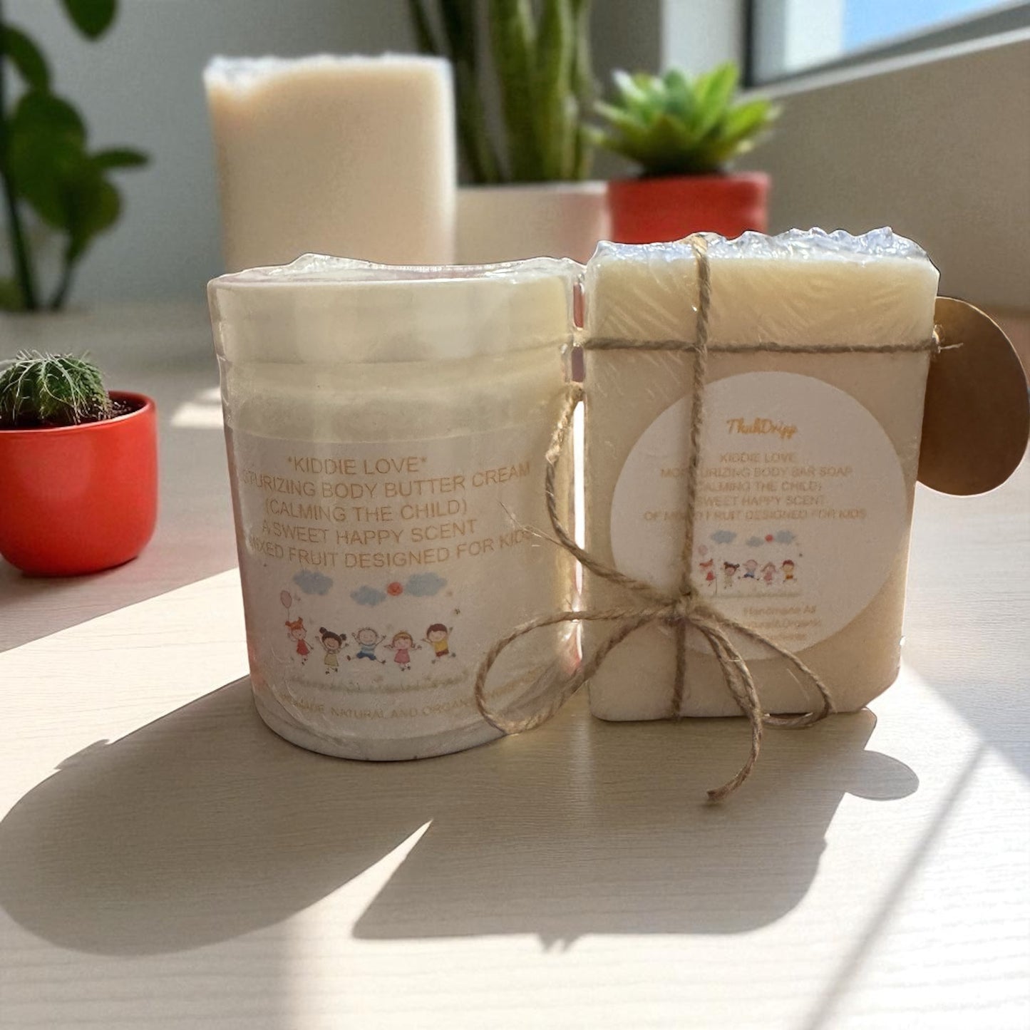 KIDDIE LOVE BUNDLE PACK🩷💙 Calming the Child Moisturizing Body Soap Bar 3.75 & Body Cream 6oz