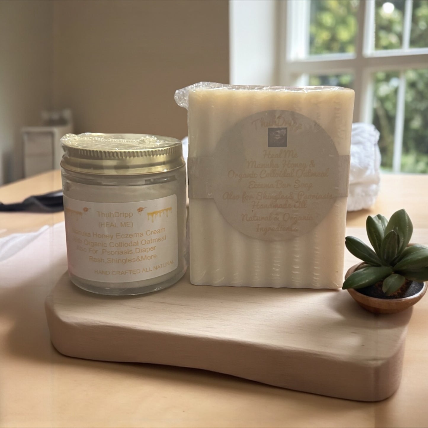 Manuka Honey & Oatmeal Eczema Relief Bundle – Soap Bar & Butter Cream