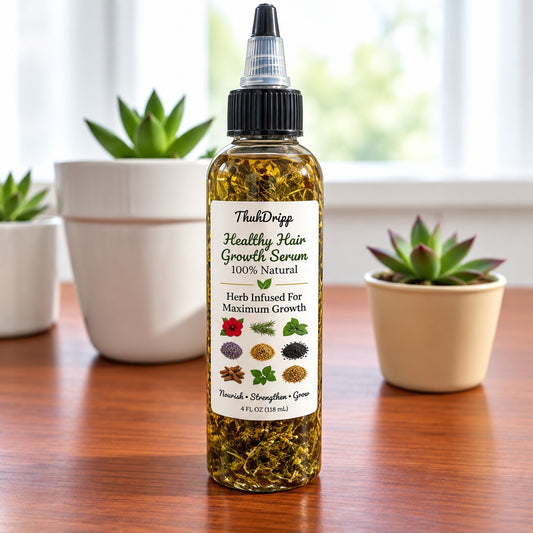 Herbal Infused Hair Growth Serum – 4 oz | Strengthen & Revitalize   Cruelty Free