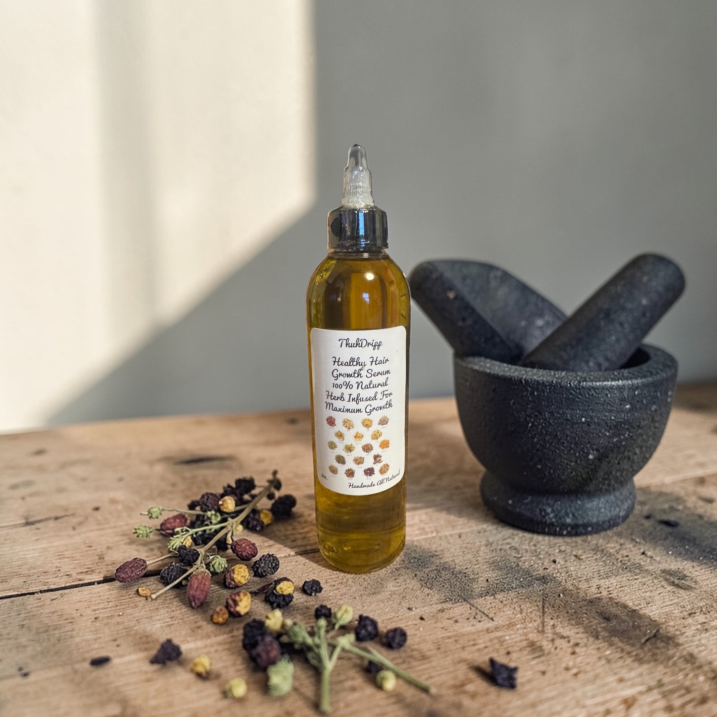 Herbal Infused Hair Growth Serum – 8 oz | Strengthen & Nourish