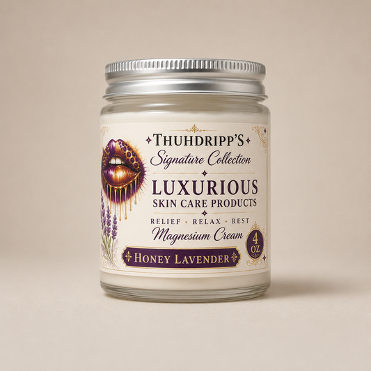 ThuhDripp'S Signature Collection Magnesium Cream *Honey Lavender* 4oz. (RELIEF RELAX REST)