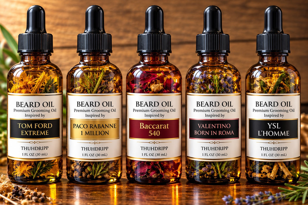 🌿 Men’s Herbal-Infused Beard Oil – 1 oz | Nourish & Style -Cruelty Free