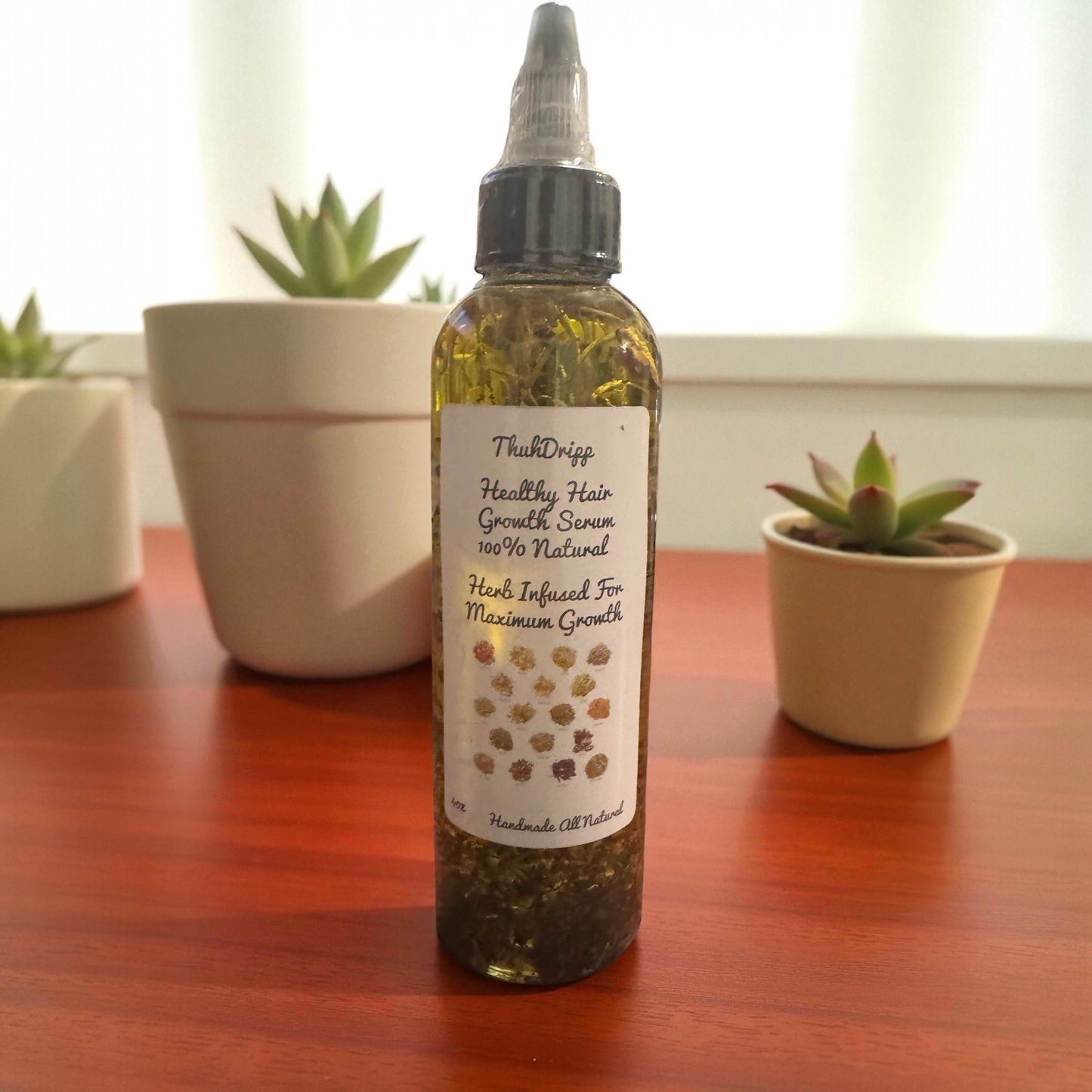 Herbal Infused Hair Growth Serum – 4 oz | Strengthen & Revitalize