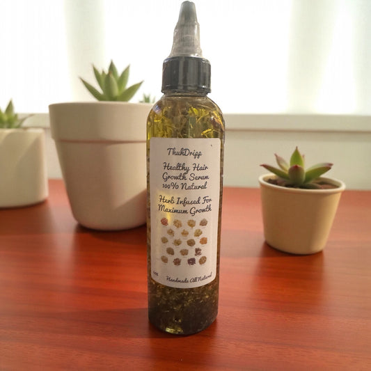 Herbal Infused Hair Growth Serum – 4 oz | Strengthen & Revitalize