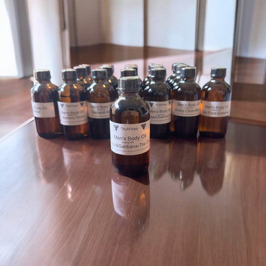 Men's 4oz. Body Oils plus 1oz Bonus Bottle Included(Designer Inspired Fragrances)