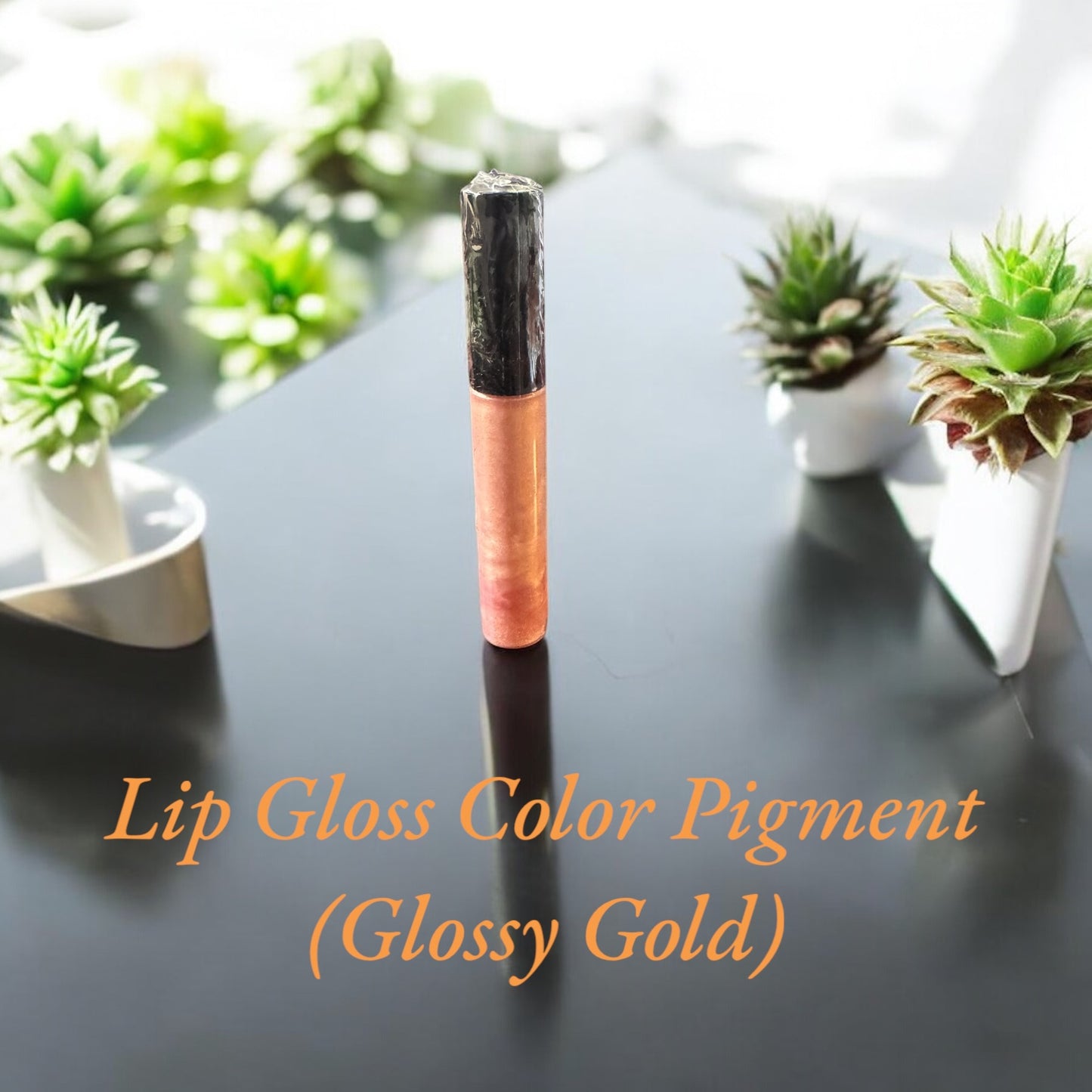 Lip Gloss flawless Color Pigment( Glossy Gold)10ml